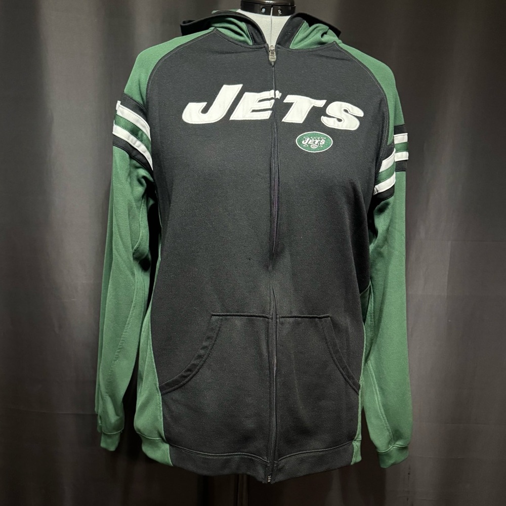 Reebok New York Jets NFL Sideline Full Zip Hoodie Green Black 2XL